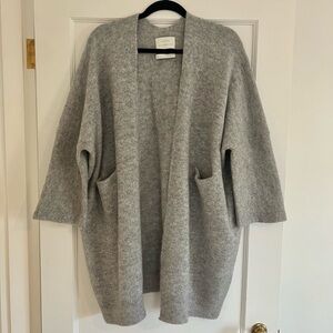 Lauren Manoogian Grey Alpaca Cardigan